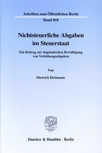 Nichtsteuerliche Abgaben Im Steuerstaat