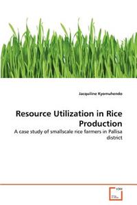 Resource Utilization in Rice Production