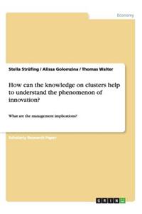 How can the knowledge on clusters help to understand the phenomenon of innovation?