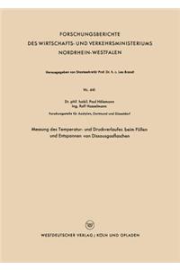 Messung des Temperatur- und Druckverlaufes beim Füllen und Entspannen von Dissousgasflaschen