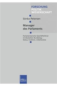 Manager Des Parlaments