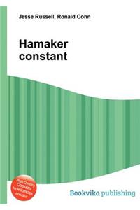 Hamaker Constant
