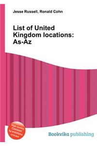 List of United Kingdom Locations