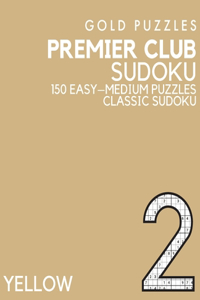 Gold Puzzles Premier Club Sudoku Yellow Book 2