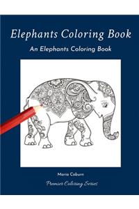 Elephants Coloring Book
