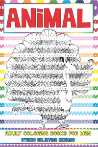 Adult Coloring Books for Men - Animal - Stress Relieving Designs