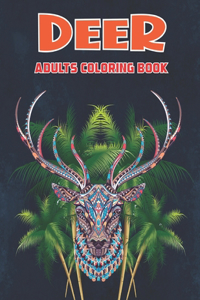 Deer Adults Coloring Book