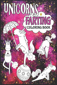 Unicorns Farting Coloring Book