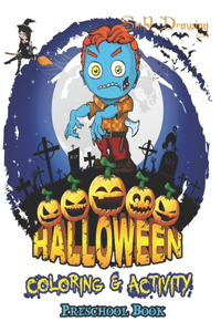 Halloween coloring & Activity preschool books