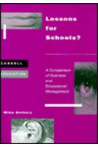 Lessons for Schools?