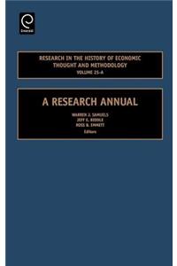 Research in the History of Economic Thought and Methodology