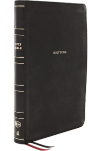 Nkjv, Reference Bible, Super Giant Print, Leathersoft, Black, Thumb Indexed, Red Letter Edition, Comfort Print