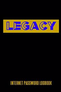 Legacy Internet Password Logbook
