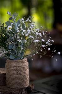 Rustic Vase of Wildflowers Journal