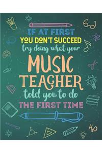 If At First You Don't Succeed Try Doing What Your Music Teacher Told You To Do The First Time