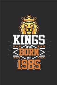 Kings Are Born In 1985: Dotted Bullet Grid Notebook / Journal (6 X 9) - Birthday Gift and Anniversary Gift for Women and Men