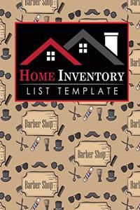 Home Inventory List Template