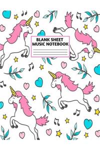 Blank Sheet Music Notebook