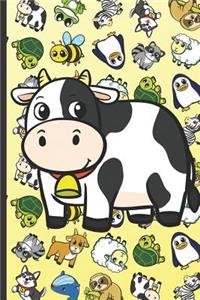 Cow Animal Party Notebook