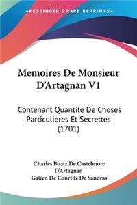 Memoires De Monsieur D'Artagnan V1