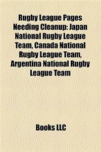 Rugby League Pages Needing Cleanup