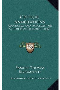 Critical Annotations