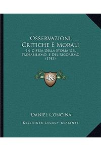 Osservazioni Critiche E Morali