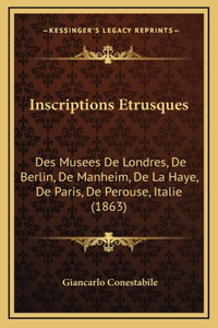 Inscriptions Etrusques