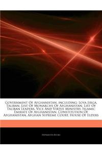 Articles on Government of Afghanistan, Including