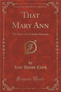 That Mary Ann