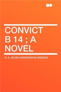 Convict B 14; A Novel
