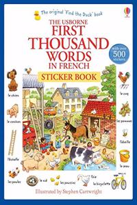 First Thousand Words in French Sticker Book