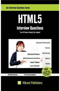 HTML5  Interview Questions You'll Most Likely Be Asked