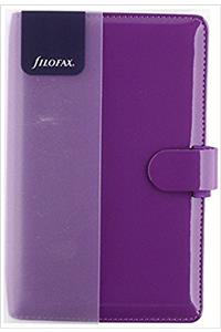 Filofax Compact Patent Purple Organiser