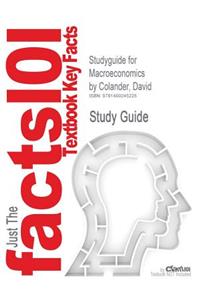 Studyguide for Macroeconomics by Colander, David, ISBN 9780077501860