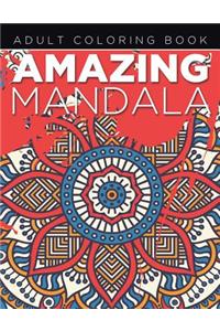Amazing Mandala Adult Coloring Book