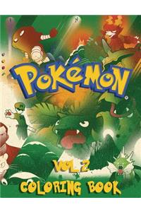 Pokemon Coloring Book - 80 Pages A4 (Volume 2)