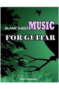 Blank Sheet Music For Guitar