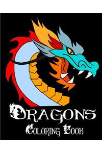 Dragons Coloring Book - 25 Designs to Color in - Colouring Book