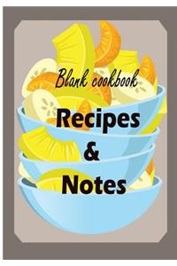 Blank cookbook