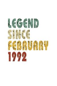 Legend Since February 1992