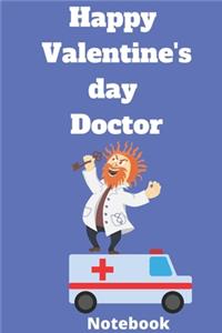 Happy valentine's day doctor notebook