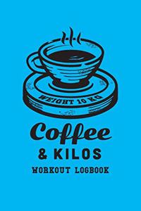 Gym and Coffee Workout Logbook - Coffee on Weight Plate