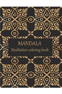 MANDALA Meditation coloring book