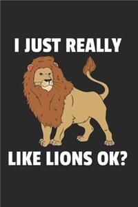 Löwe Notizbuch