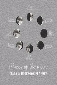 Phases of the moon Diary & notebook planner