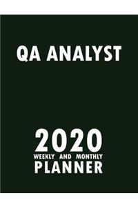 OA Analyst 2020 Weekly and Monthly Planner