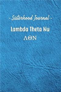 Sisterhood Journal Lambda Theta Nu