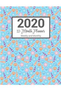 2020 12-Month Planner Weekly & Monthly