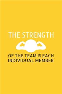 The Strength of the Team is each Individual Member